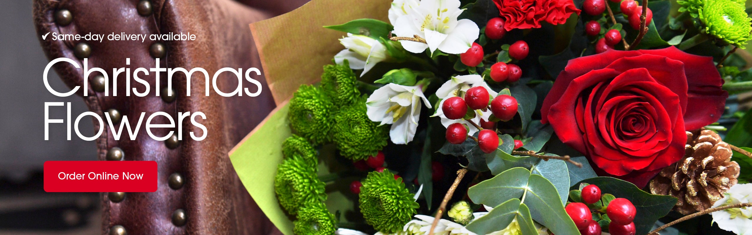 Seasonal bouquets from Fountain Flowers in Peebles offering same-day delivery